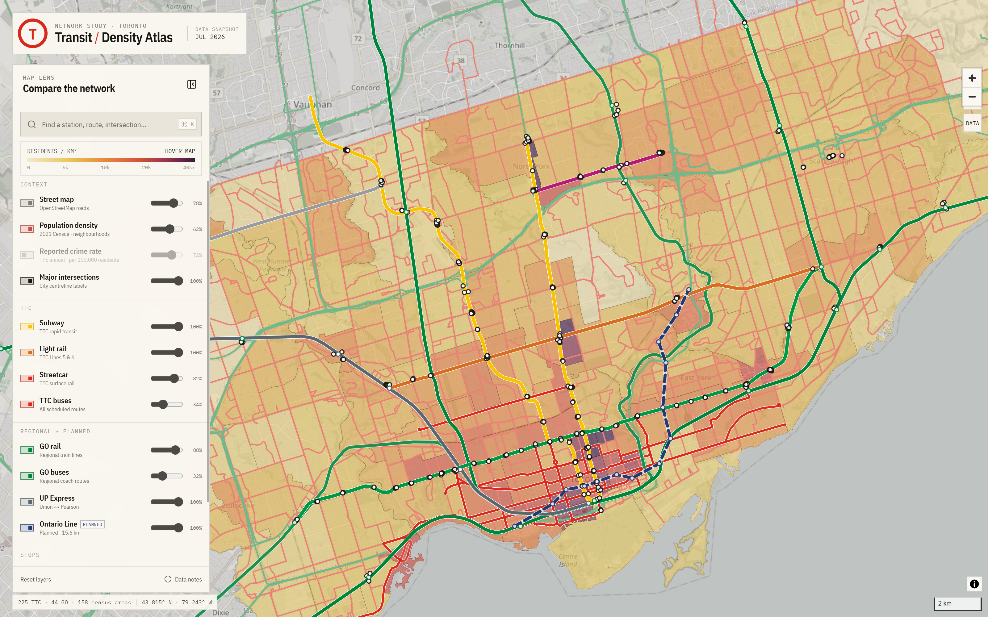 Toronto Map project preview